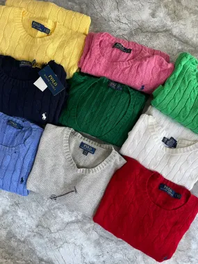 10 Pcs  Ralf Lauren cable knit