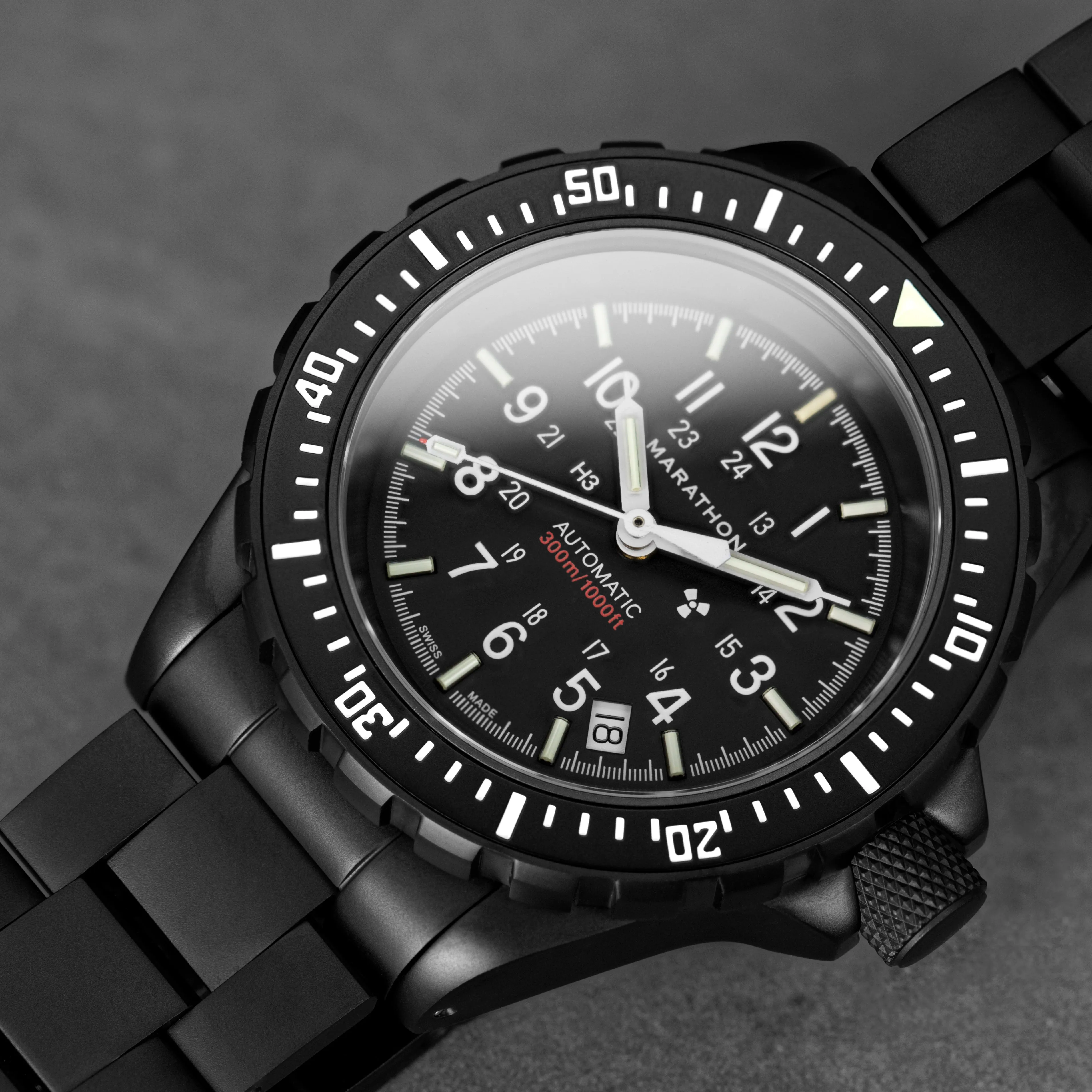 41mm Anthracite Large Diver's Automatic (GSAR) with Stainless Steel Bracelet