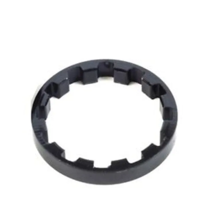 5mm Black Headset Steerer Spacer - 1" - Splined Lightweight Alloy – 10 Pack