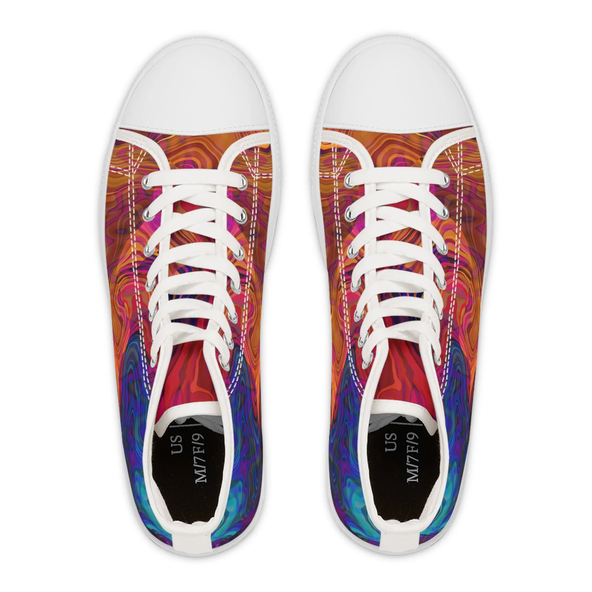 Abstract Art Women's High Top Sneakers