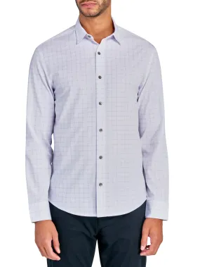 Abstract Grid Long Sleeve Shirt