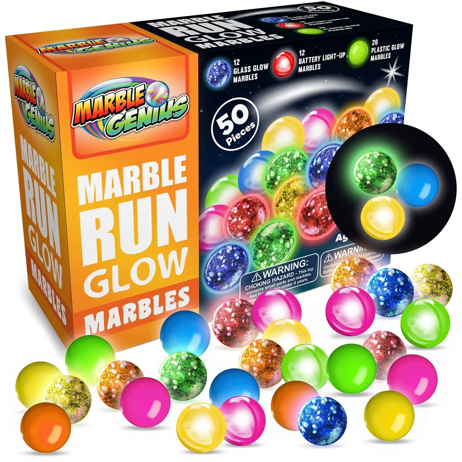 Accessory, Glow Marbles Add-On Set, 50 pieces