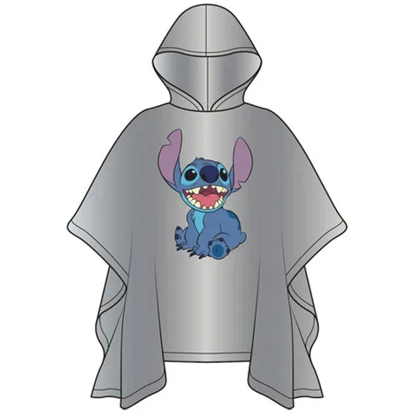 Adult Disney Happy Stitch Rain Poncho