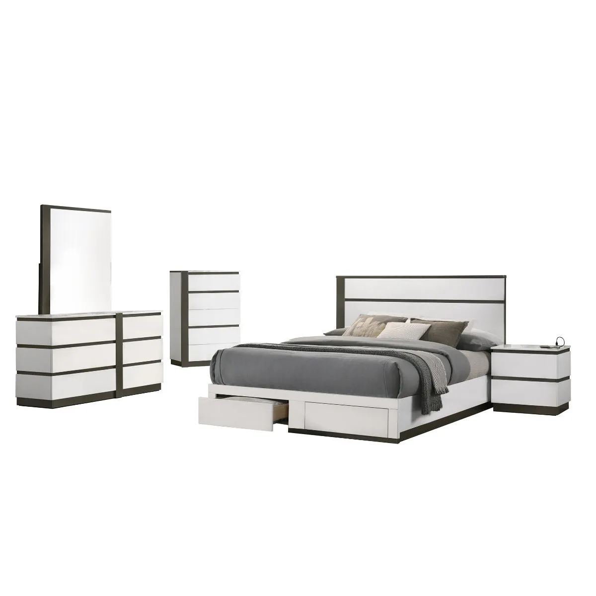 Allister Collection Platform Storage Bed