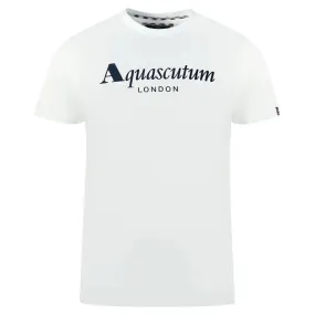 Aquascutum White Cotton Men T-Shirt