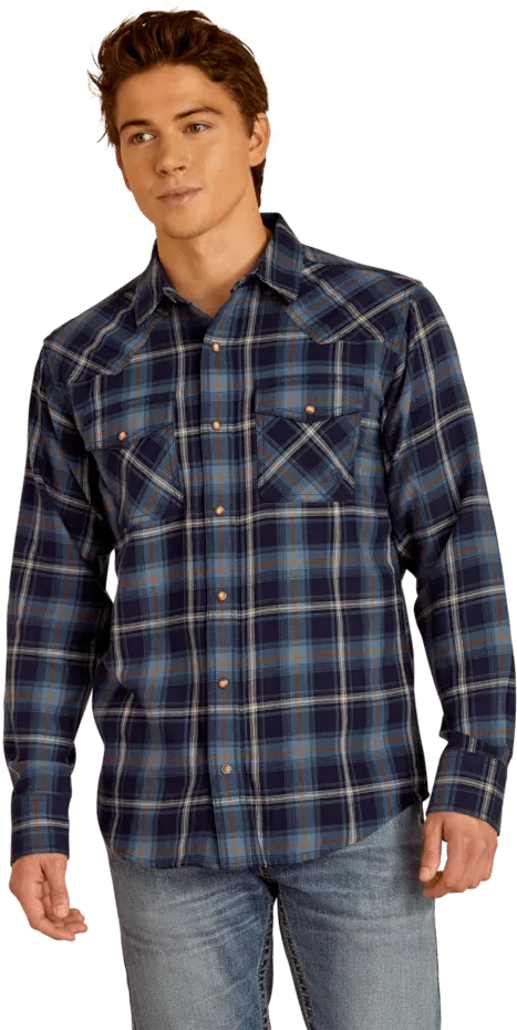 Ariat Men's Blue Hugo Retro Fit Shirt