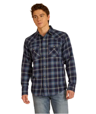 Ariat Men's Blue Hugo Retro Fit Shirt