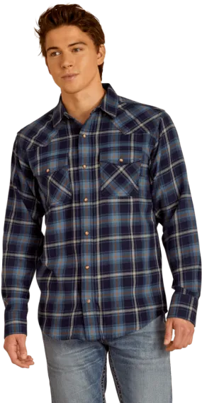 Ariat Men's Blue Hugo Retro Fit Shirt