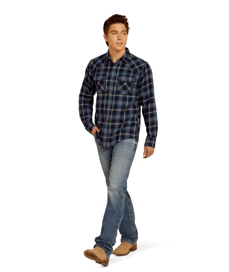 Ariat Men's Blue Hugo Retro Fit Shirt