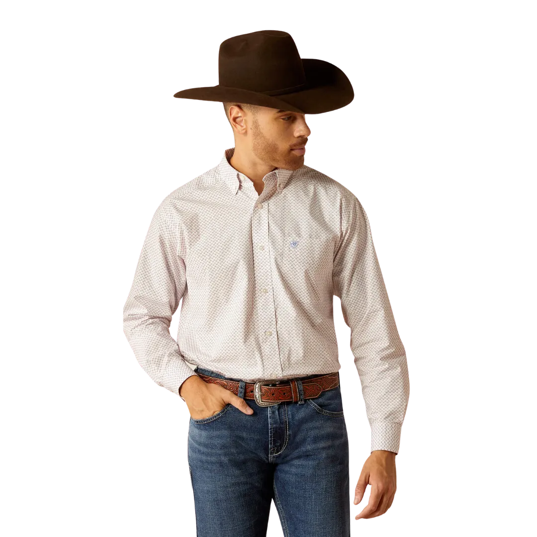 Ariat Men's Talbott Classic Fit White Shirt