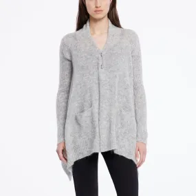 Asymmetrical Cardigan - Light Grey