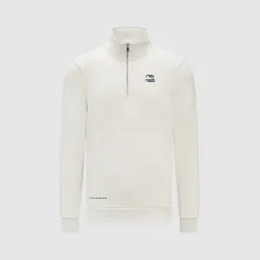 Ayrton Senna Seasonal 1/4 Zip Sweater - White