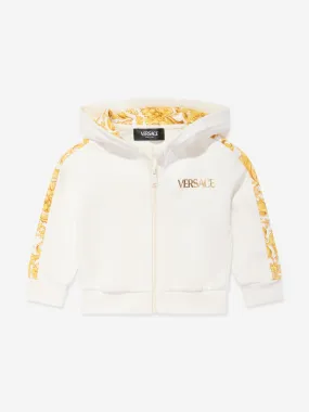 Baby Barocco Zip Up Top in White