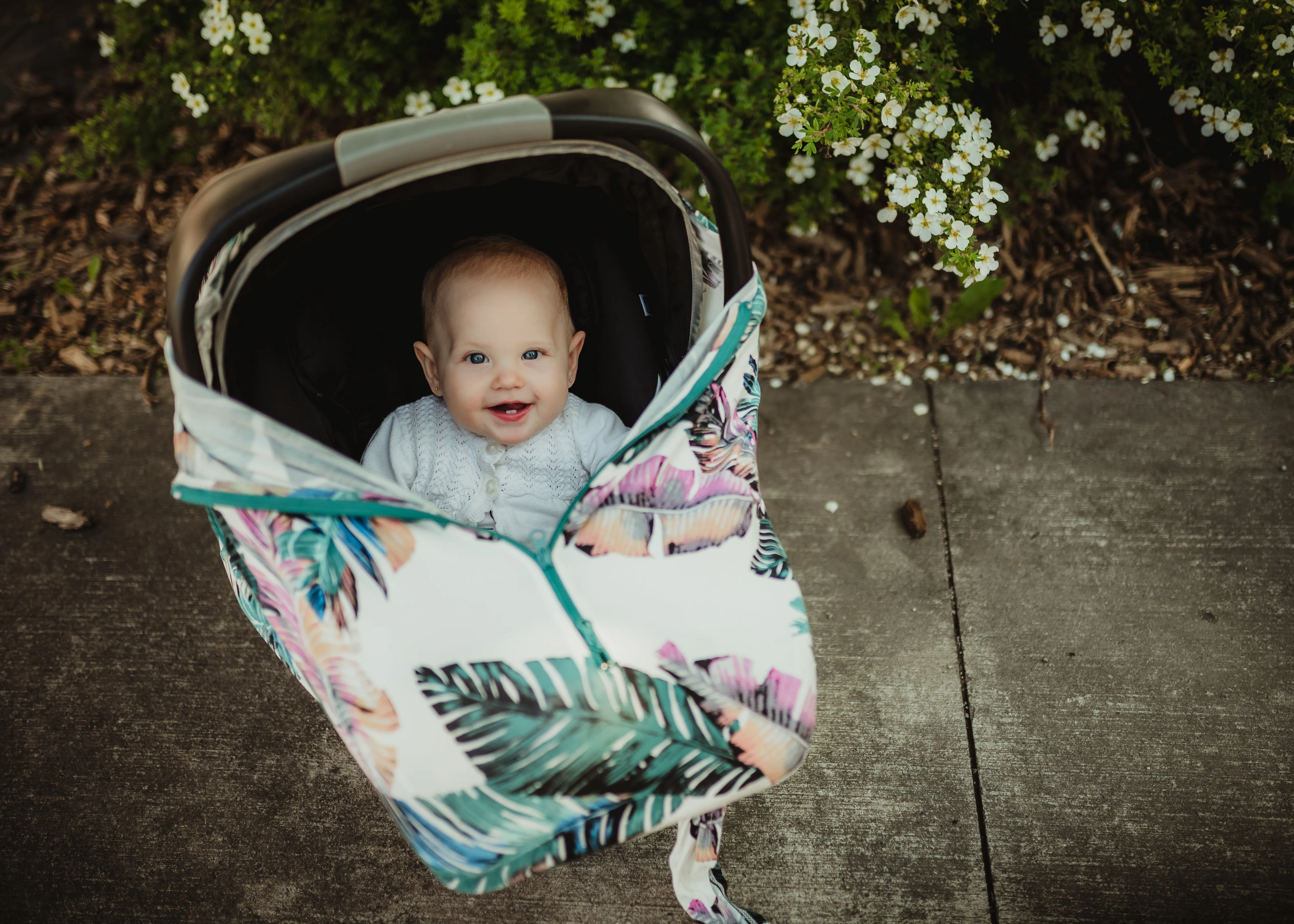 Baby Cover - Palm Leaf