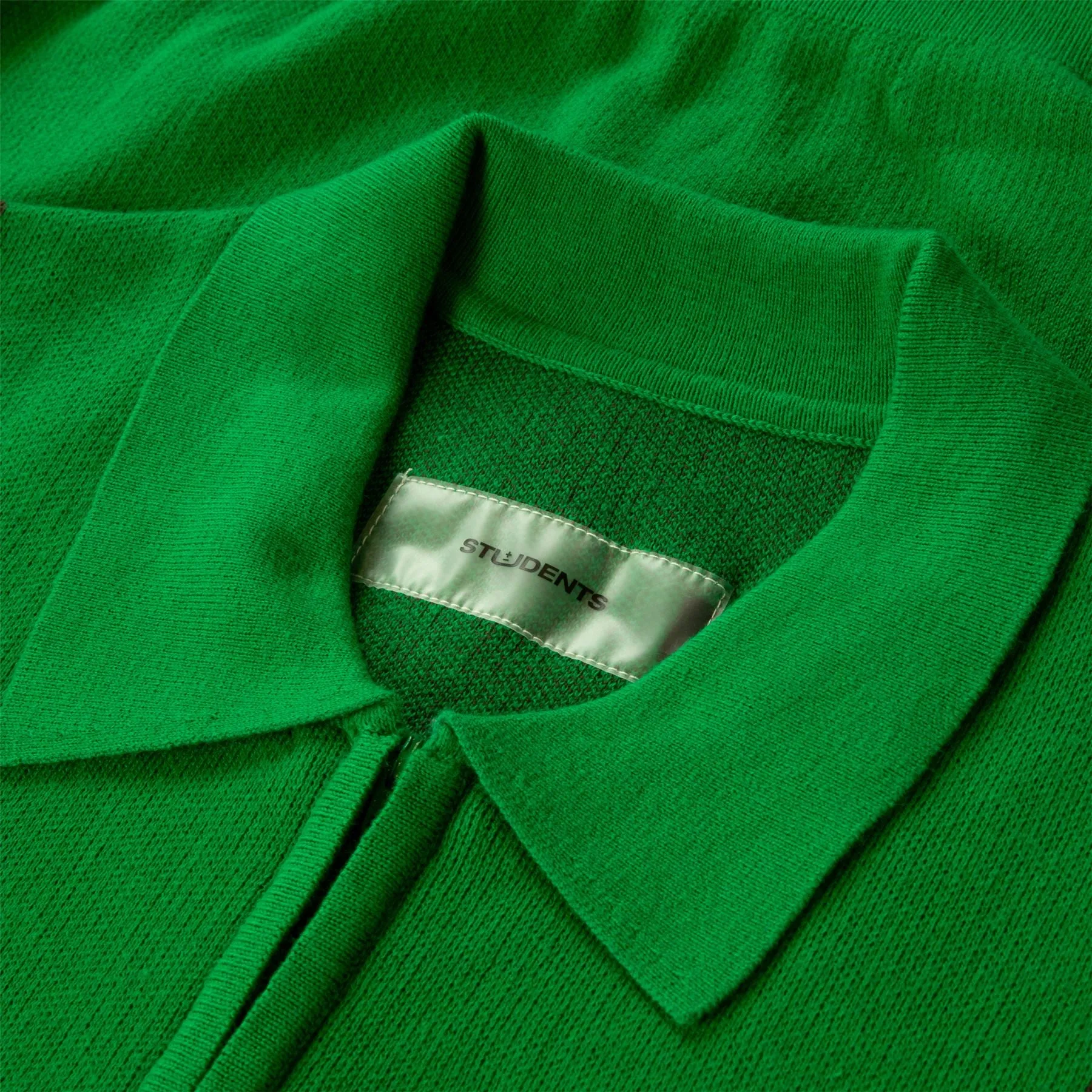 Basil Knit Sweater Polo Green - SU24