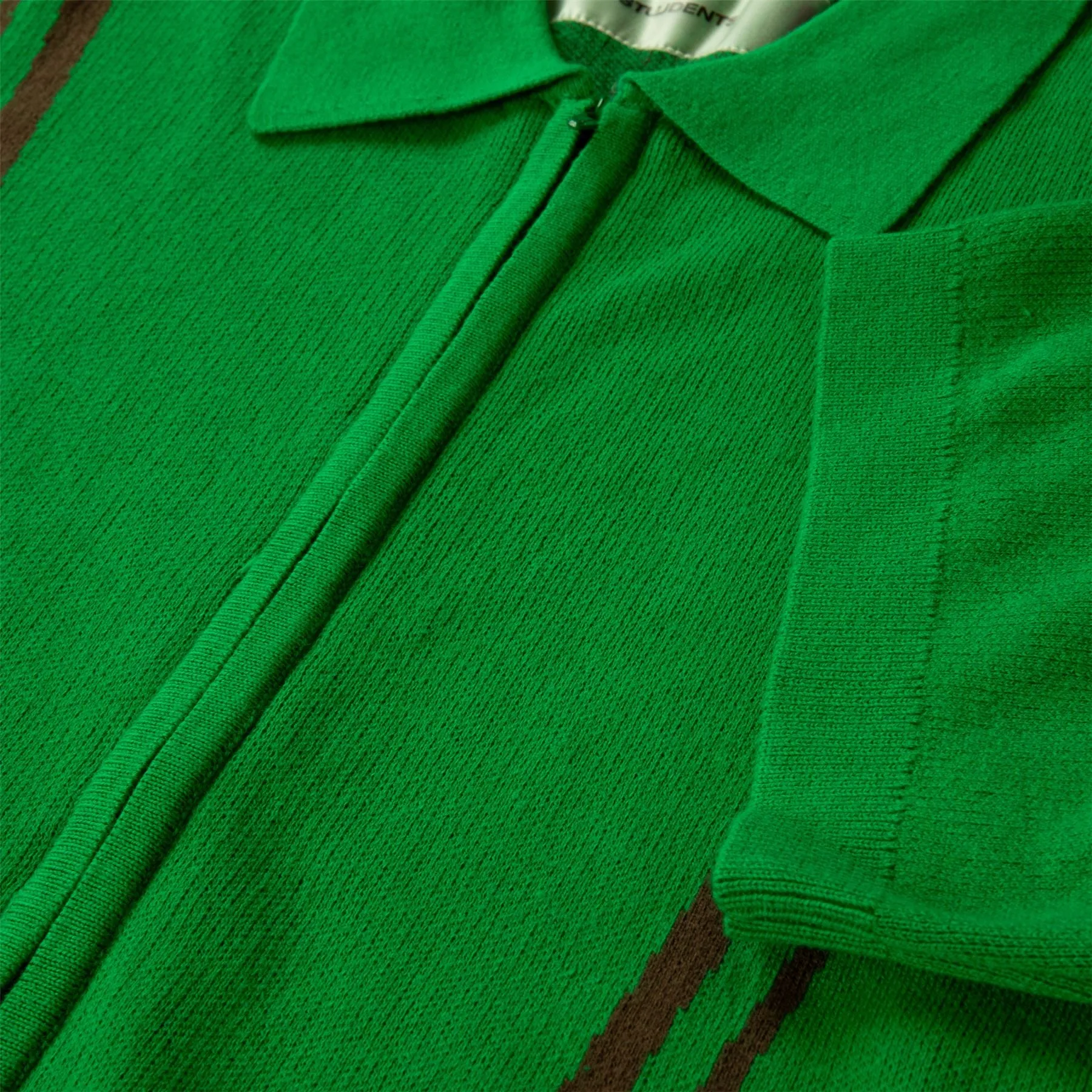 Basil Knit Sweater Polo Green - SU24