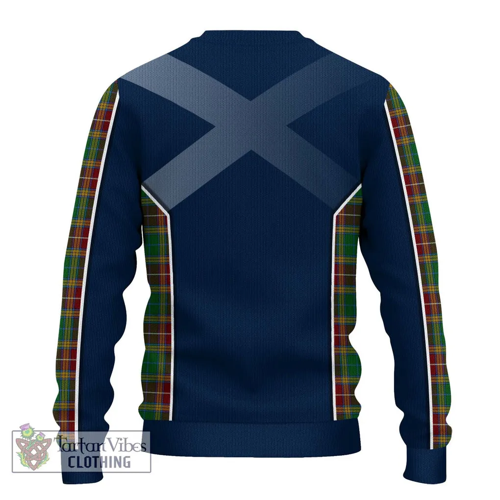 Baxter Tartan Ugly Sweater with Family Crest and Lion Rampant Vibes Sport Style