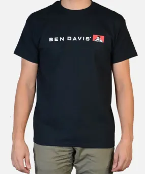 Ben Davis Men's Flatline Logo T-shirt - Black