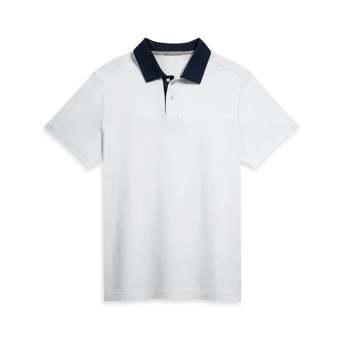 Bennett Contrast Collar Polo Bright White