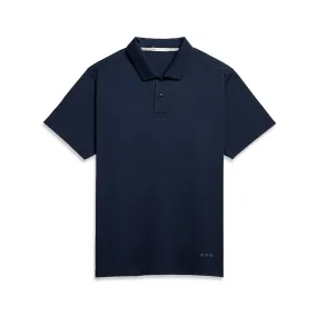 Bennett Cotton Interlock Polo Navy