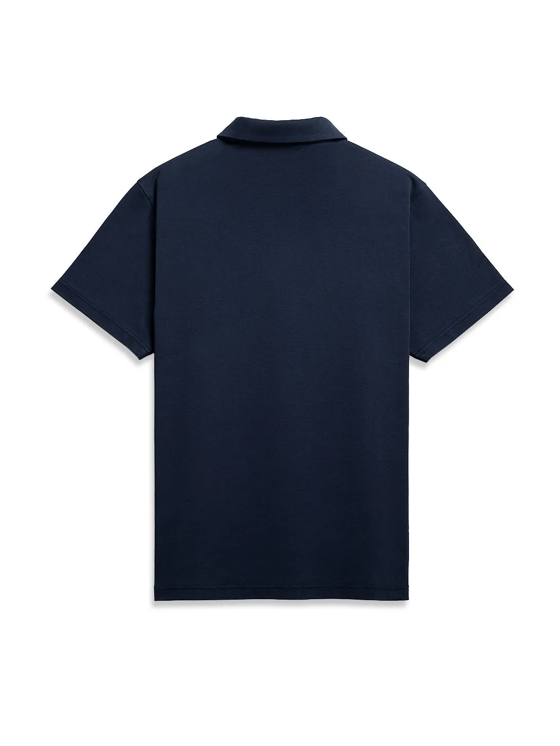 Bennett Cotton Interlock Polo Navy