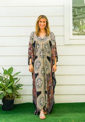 Black Lotus Boho Kaftan