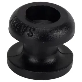 Black Nylon Shock Cord Button 17mm - Large - Suits 8mm Cord