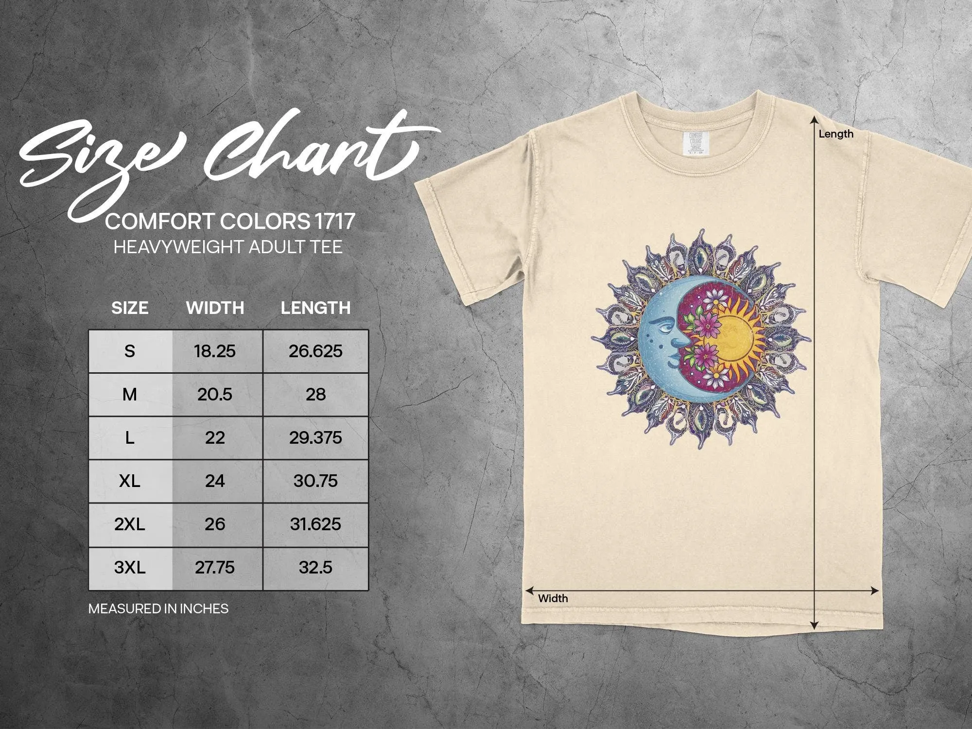 Boho Sun and Moon T-Shirt, Celestial Bodies with Flowers, Unisex Graphic Tee, Artsy Nature Inspired Shirt, Spiritual Sweatshirt