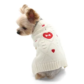 Bone Heart Sweater