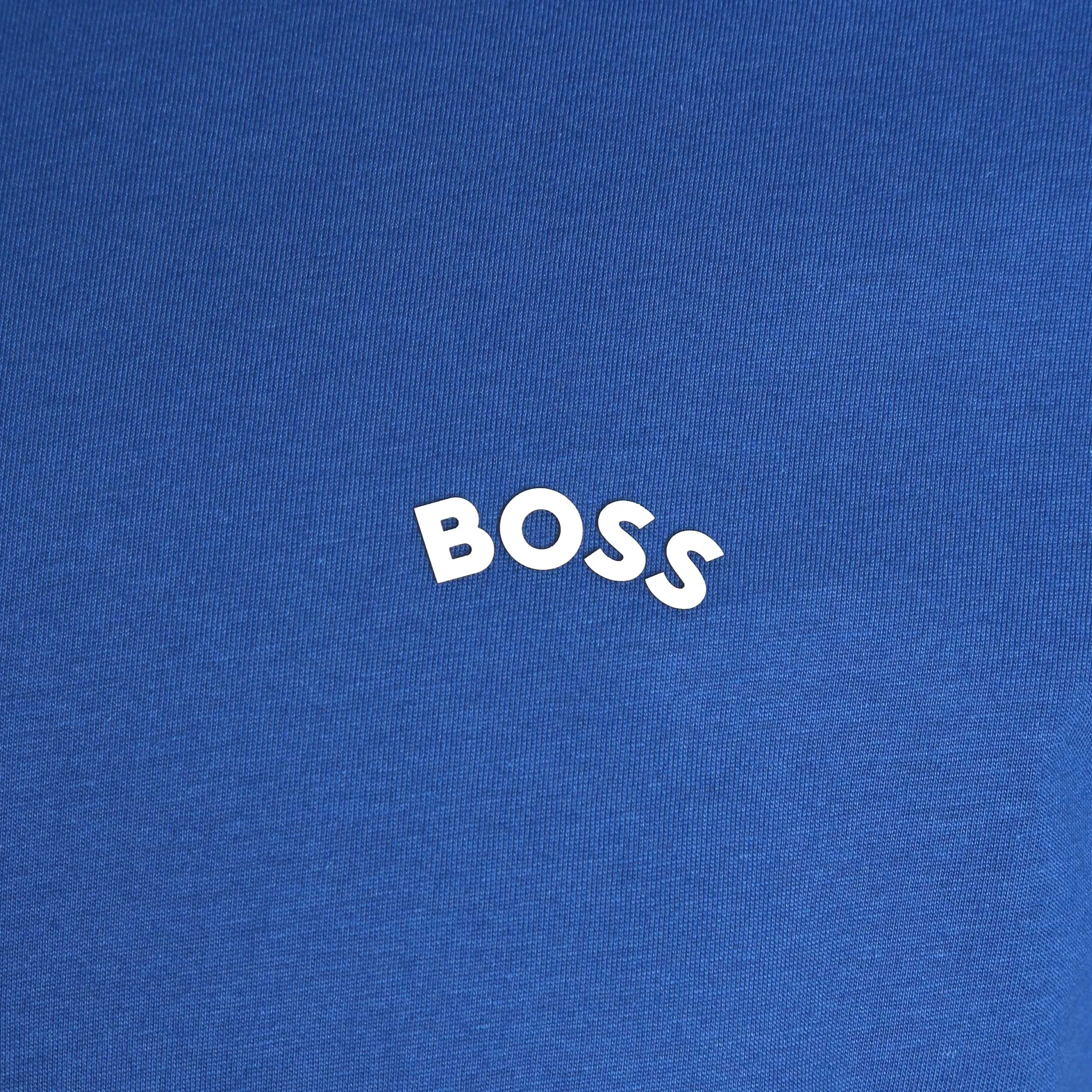 BOSS Tee Curved T-Shirt in Bright Blue