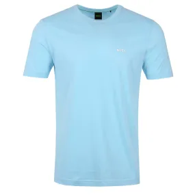 BOSS Tee Curved T-Shirt in Sky Blue