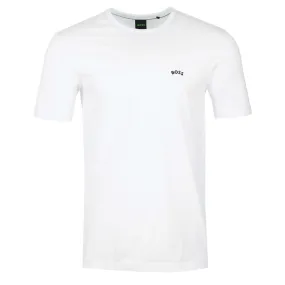 BOSS Tee Curved T-Shirt in White