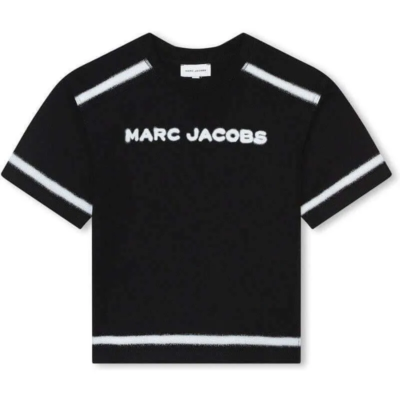 Boys Black & White Short Sleeve T-Shirt