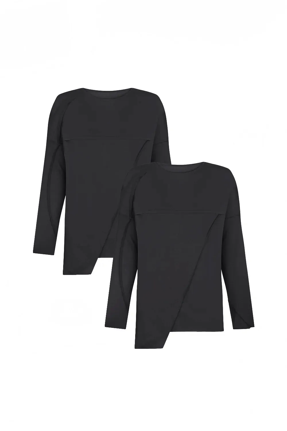 Bundle: 2x Black Long Sleeve T-shirt