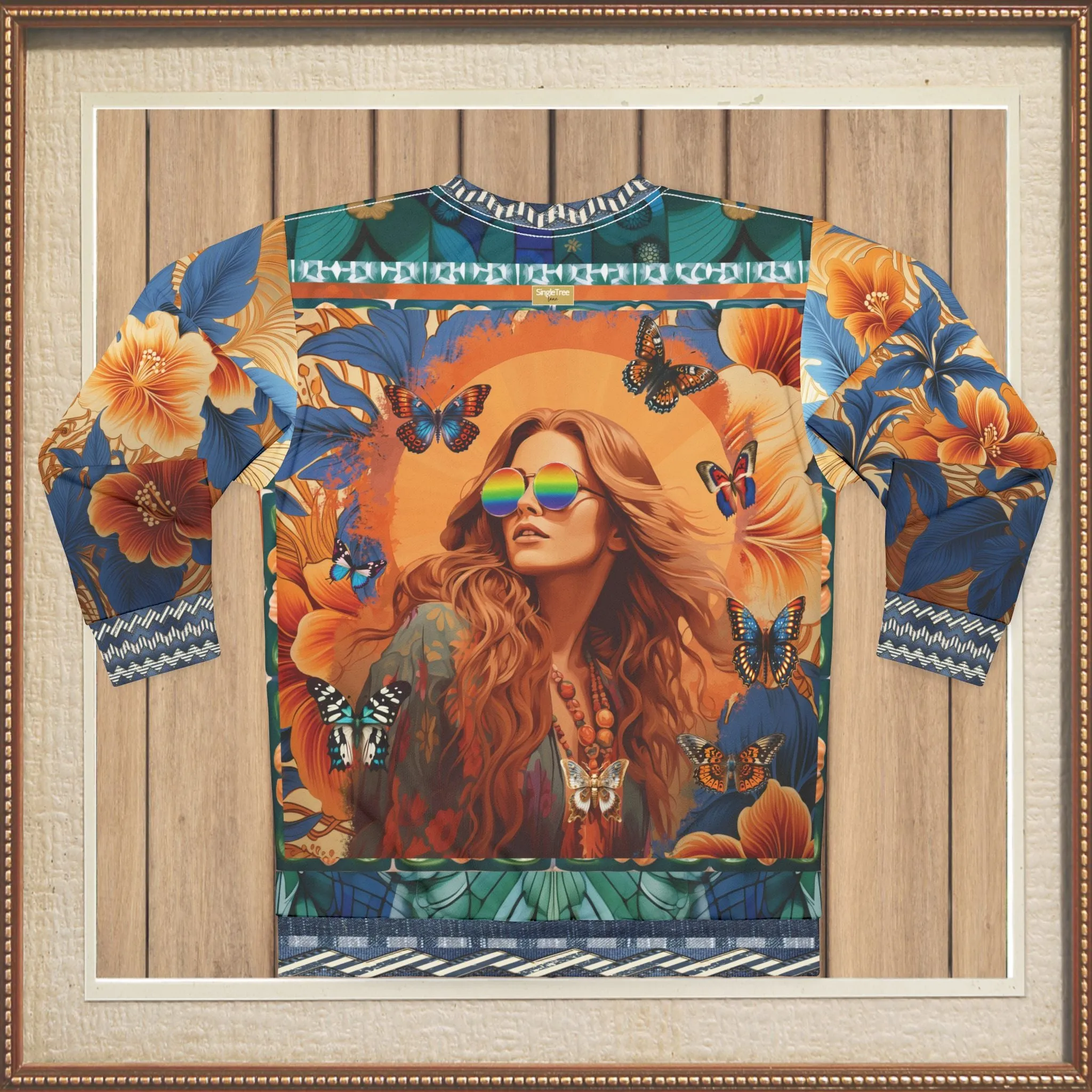 California Dreaming - Hippie Girl Unisex Sweatshirt (Gold Label)