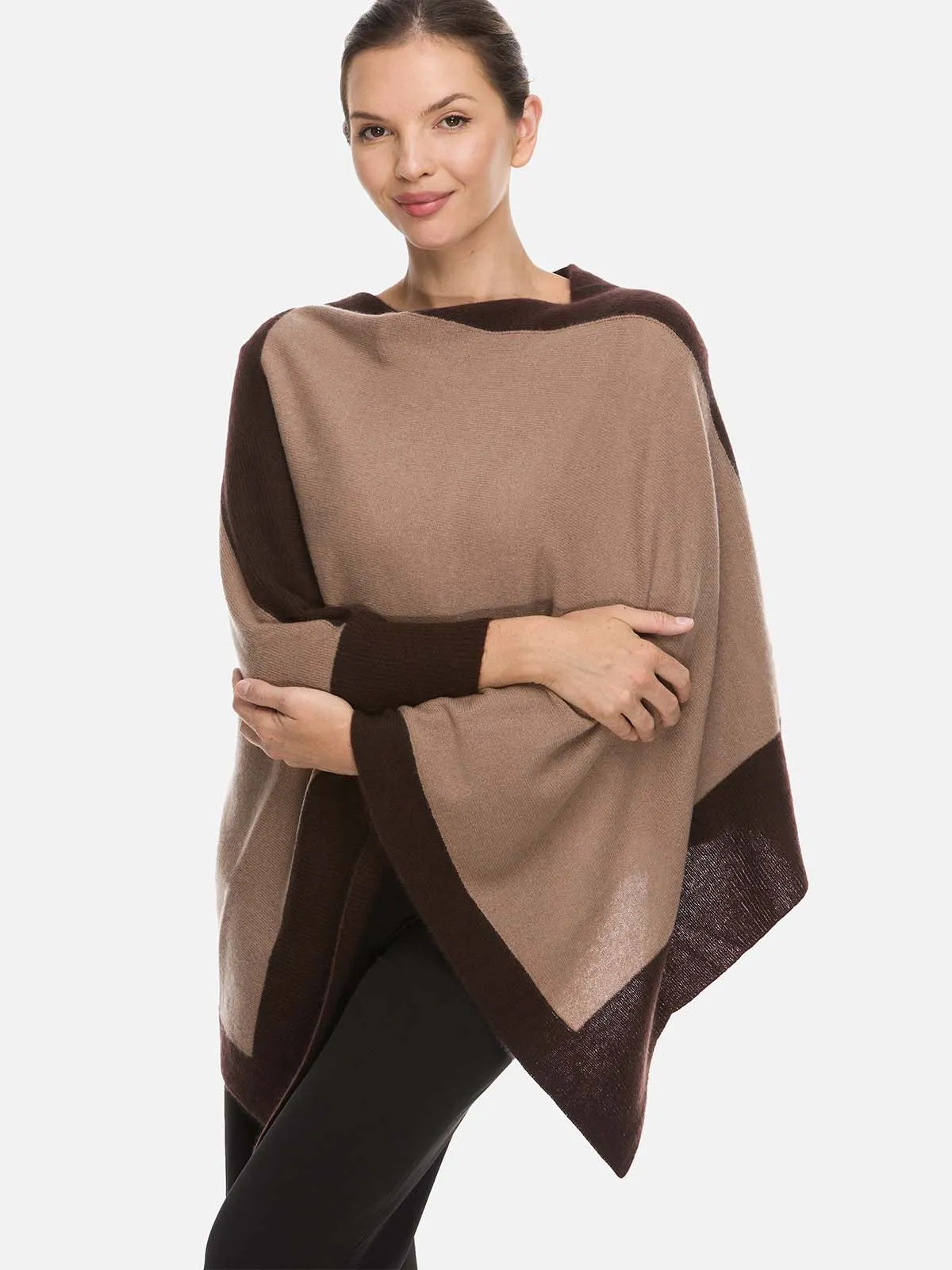 Camel Cashmere Poncho