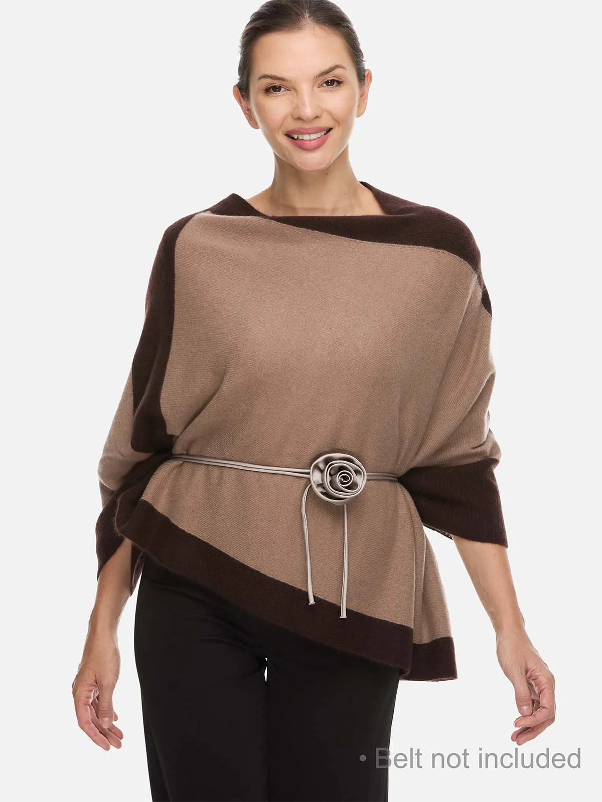 Camel Cashmere Poncho