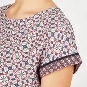 Cap Sleeve Desert Mosaic Top