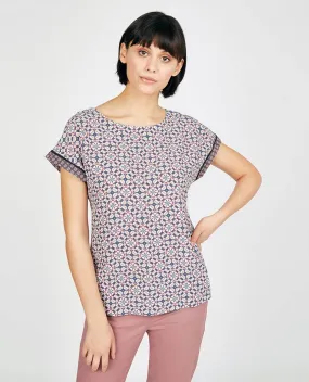 Cap Sleeve Desert Mosaic Top