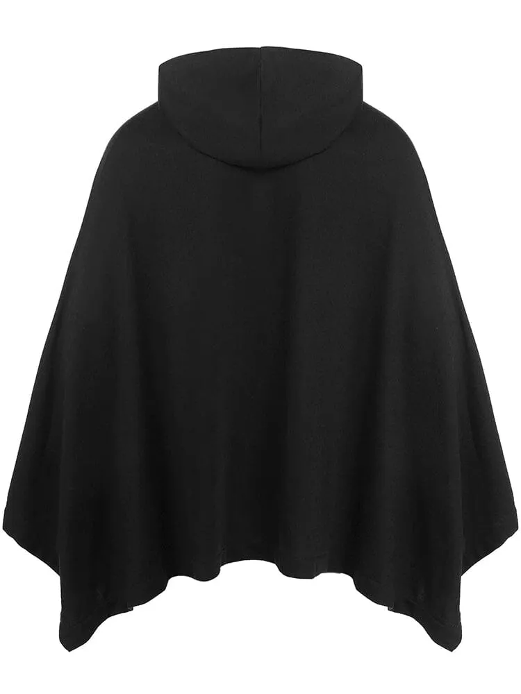 Casual Hooded Poncho Cape (US Only)