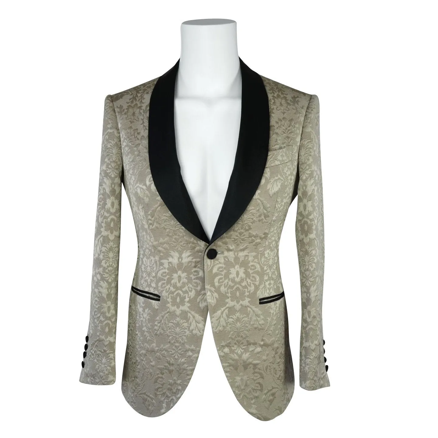 Champagne Oro Fiore and Black Dinner Jacket