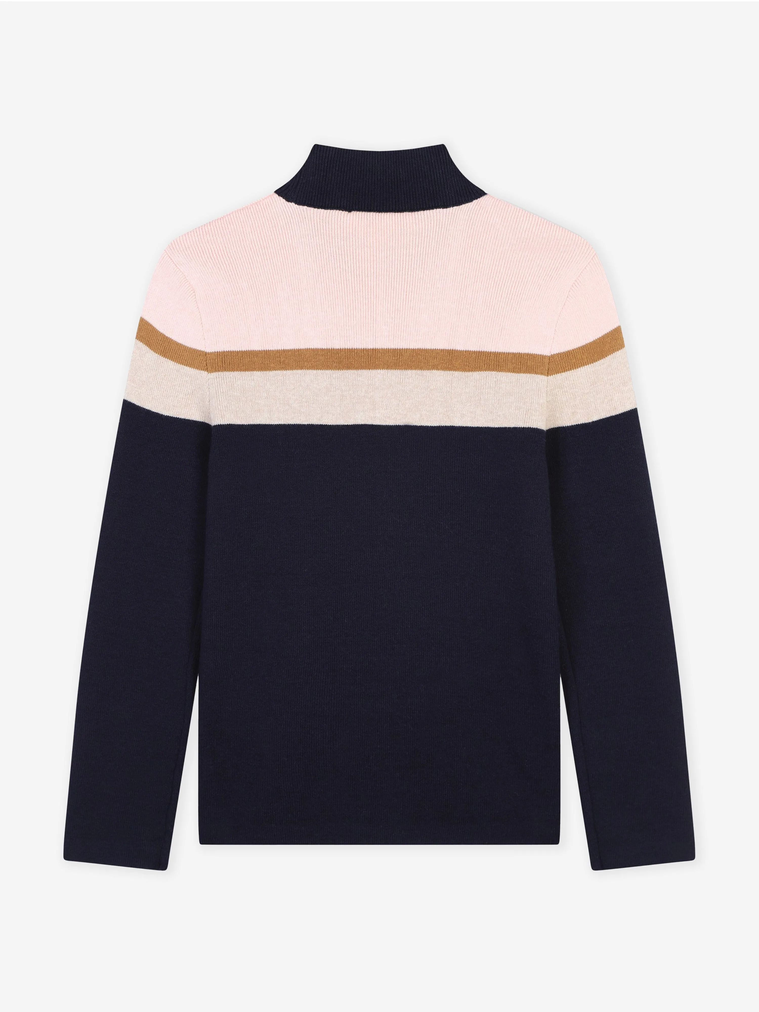 Chloé Girls Striped Knitted Sweatshirt in Navy