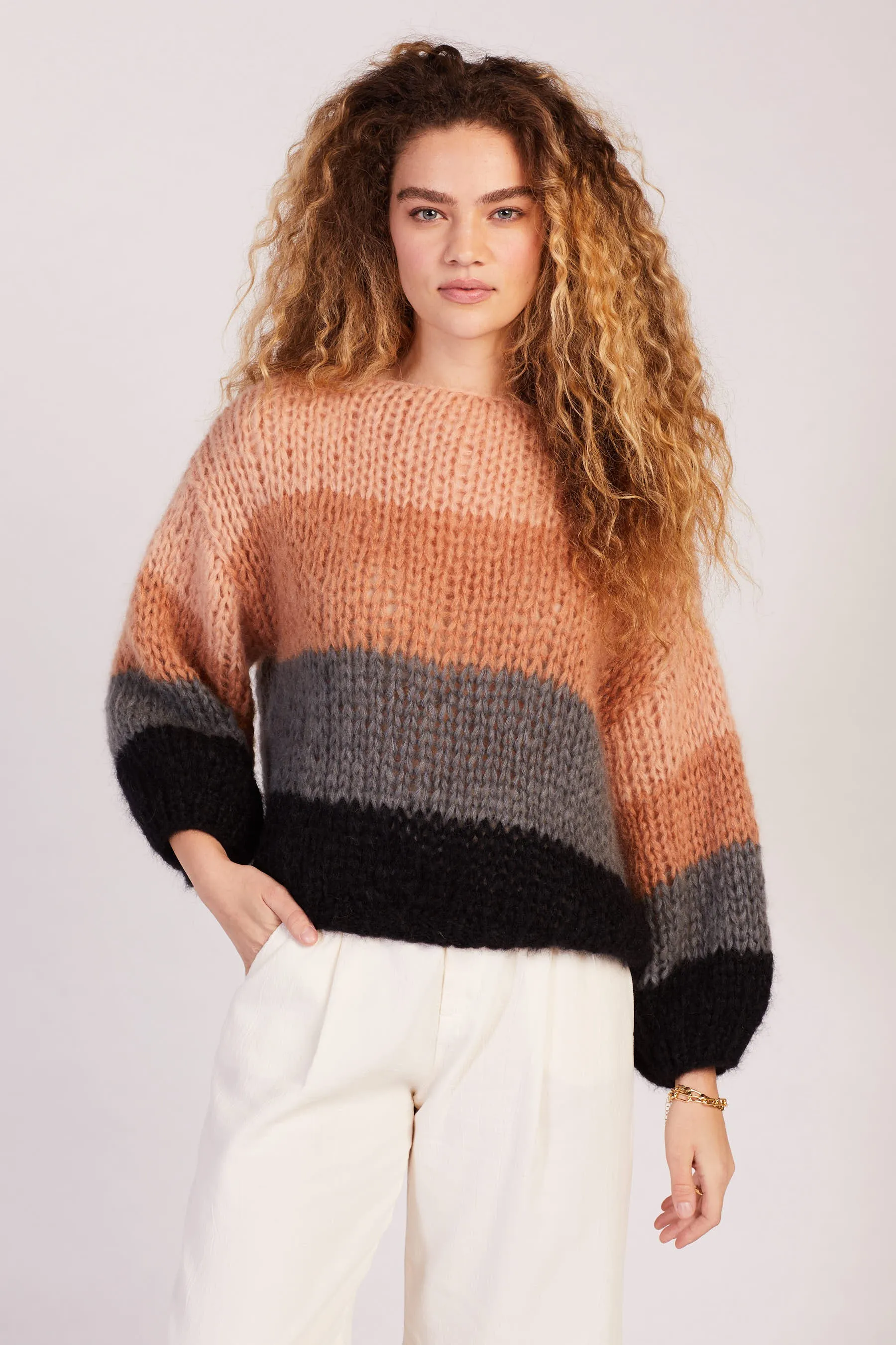 Color Block Big Sweater