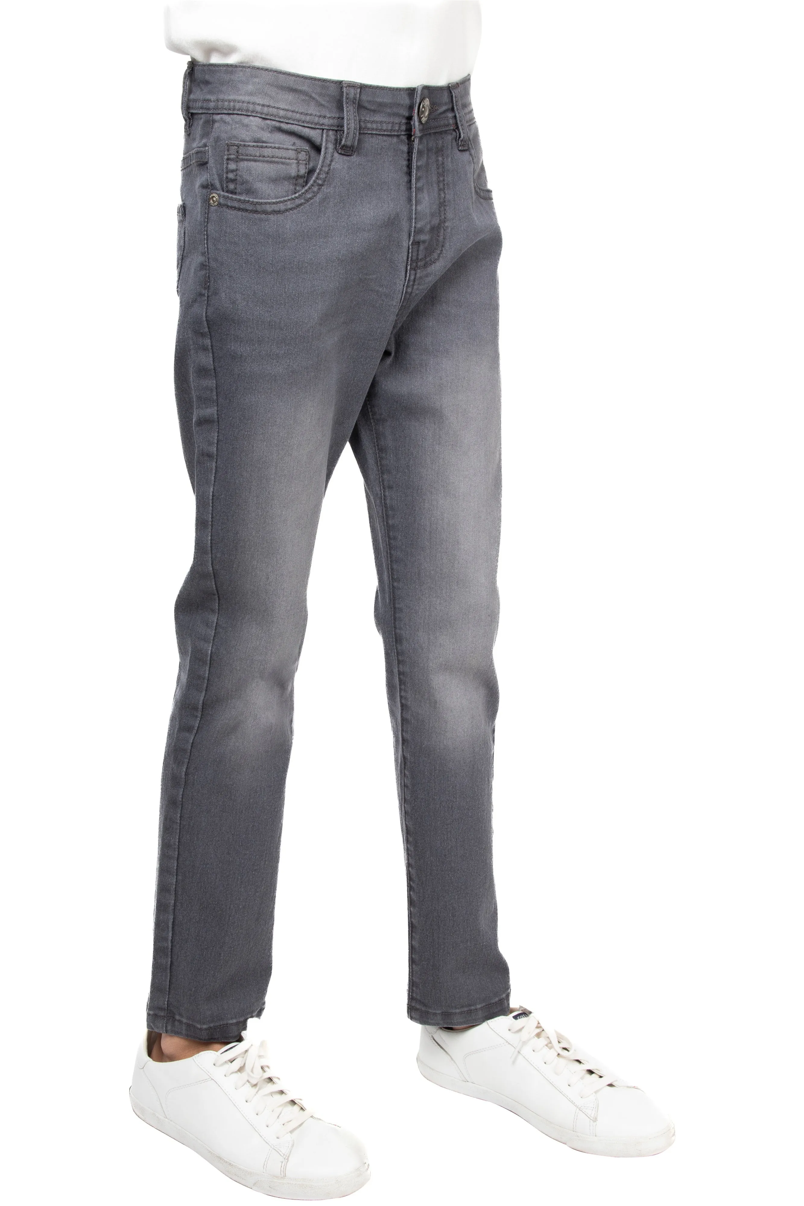 CULTURA Boy's Skinny Fit Washed Denim Pants