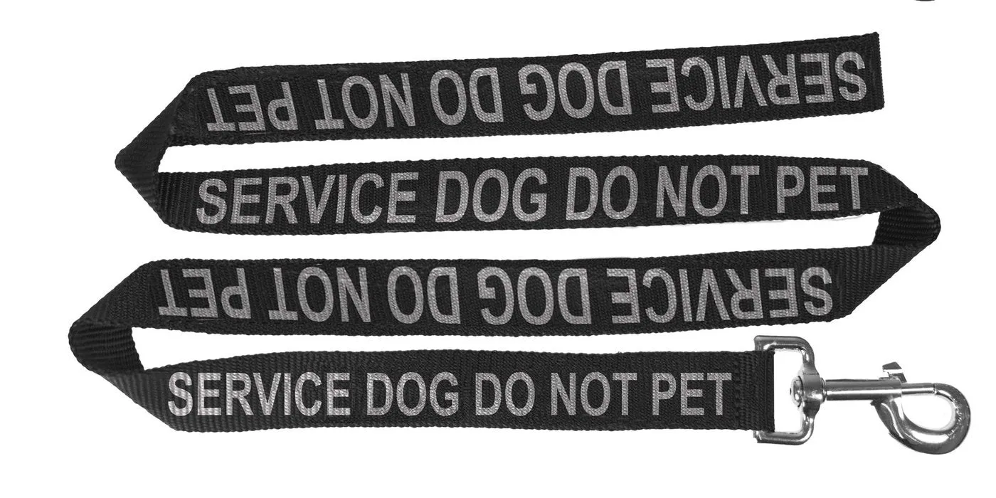 Dogline Reflective Nylon Service Dog Leash