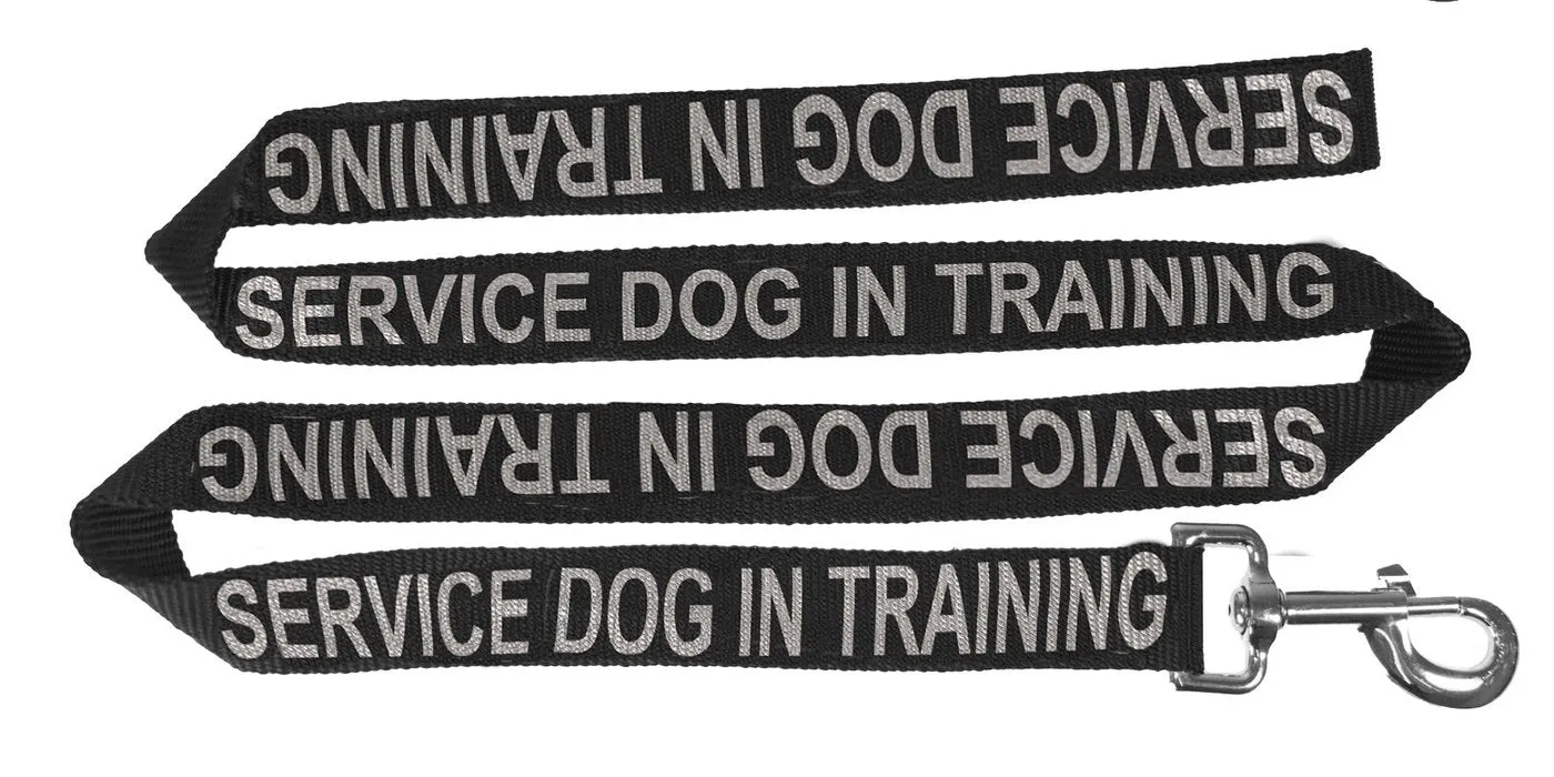 Dogline Reflective Nylon Service Dog Leash