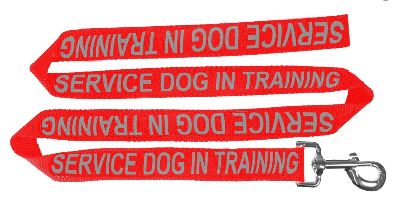 Dogline Reflective Nylon Service Dog Leash