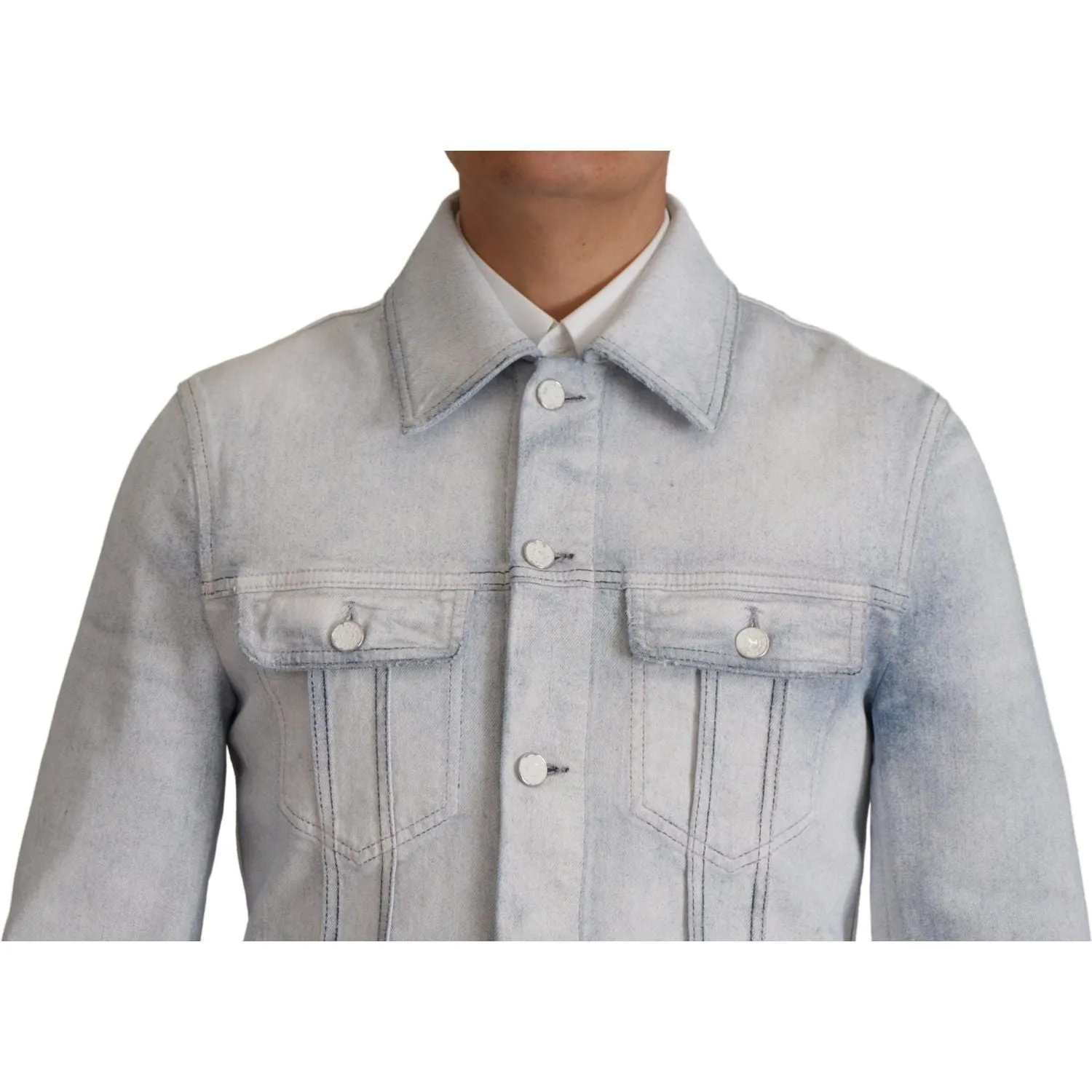 Dolce & Gabbana Elegant Light Blue Denim Jacket