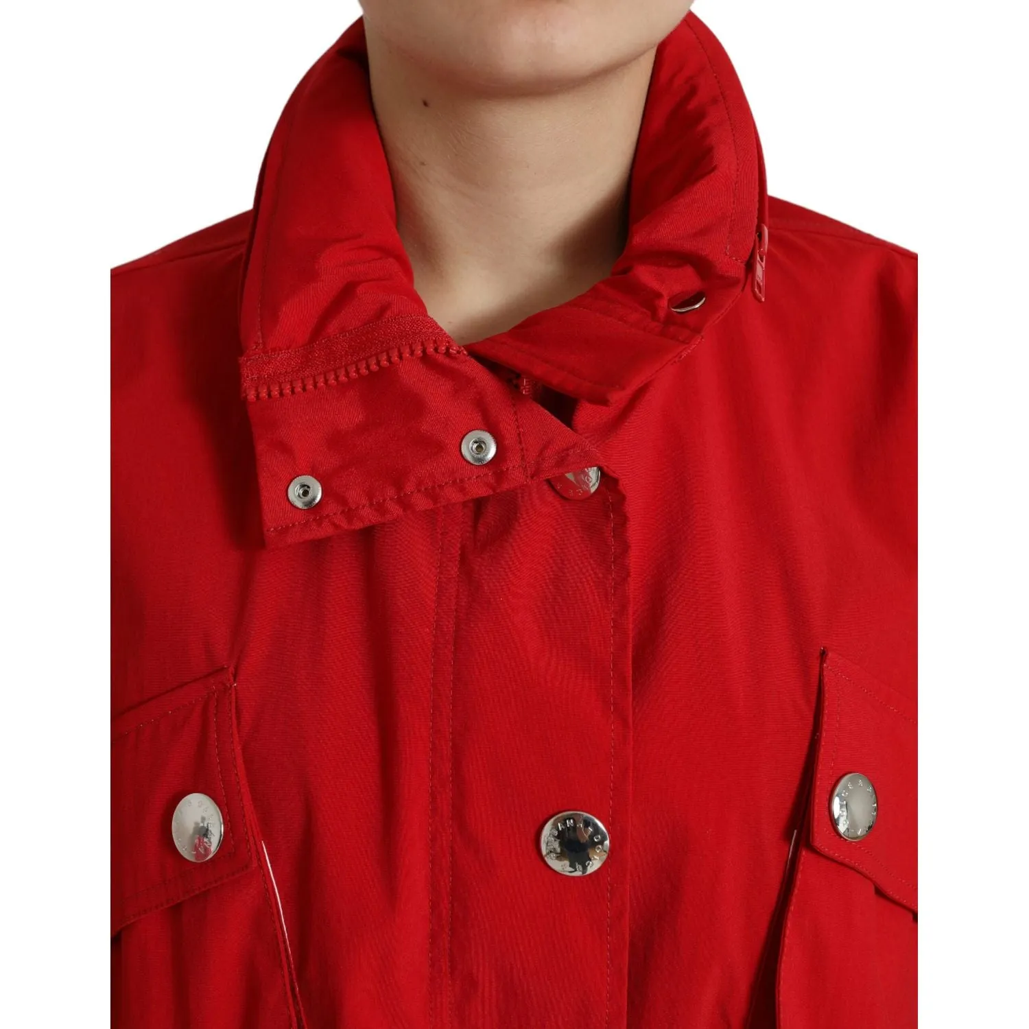 Dolce & Gabbana Elegant Red Long Sleeve Jacket