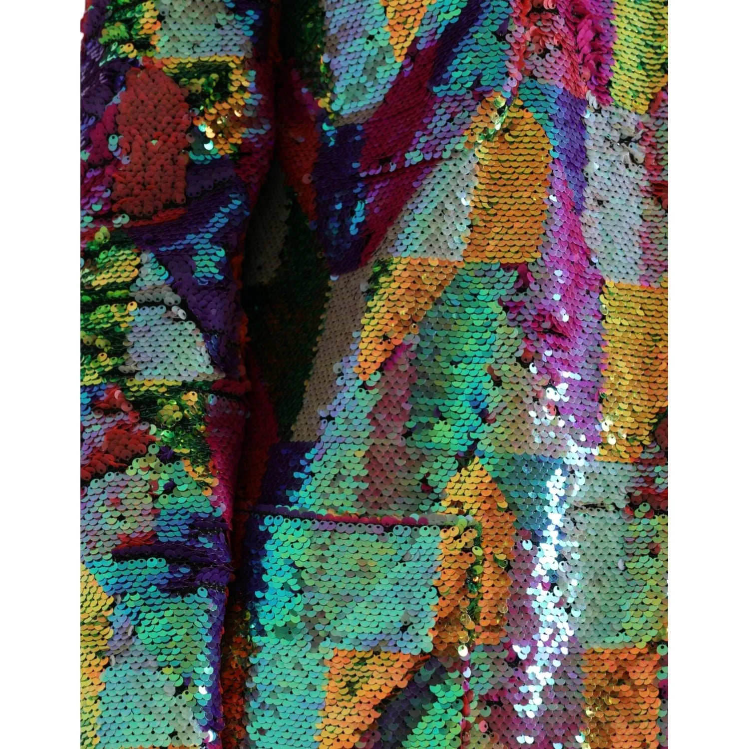 Dolce & Gabbana Multicolor Sequined Long Jacket